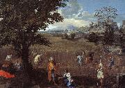 Nicolas Poussin The Summer  Ruth and Boaz oil painting on canvas